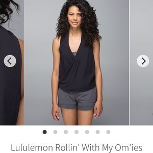 $58 Lulu Surplice Wrap Drape Tank